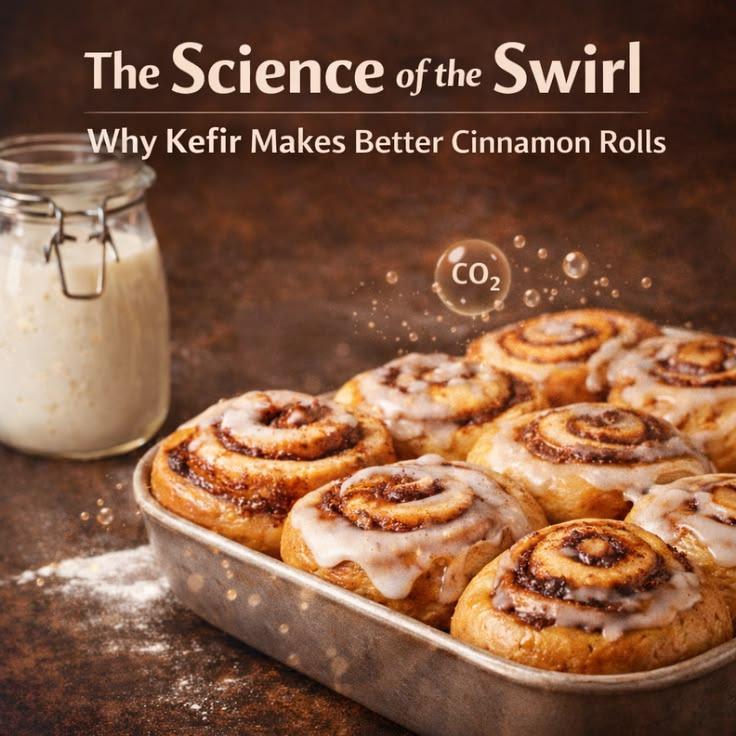 Cover art for The Science of the Swirl: How Kefir Transforms Sourdough Cinnamon Rolls
