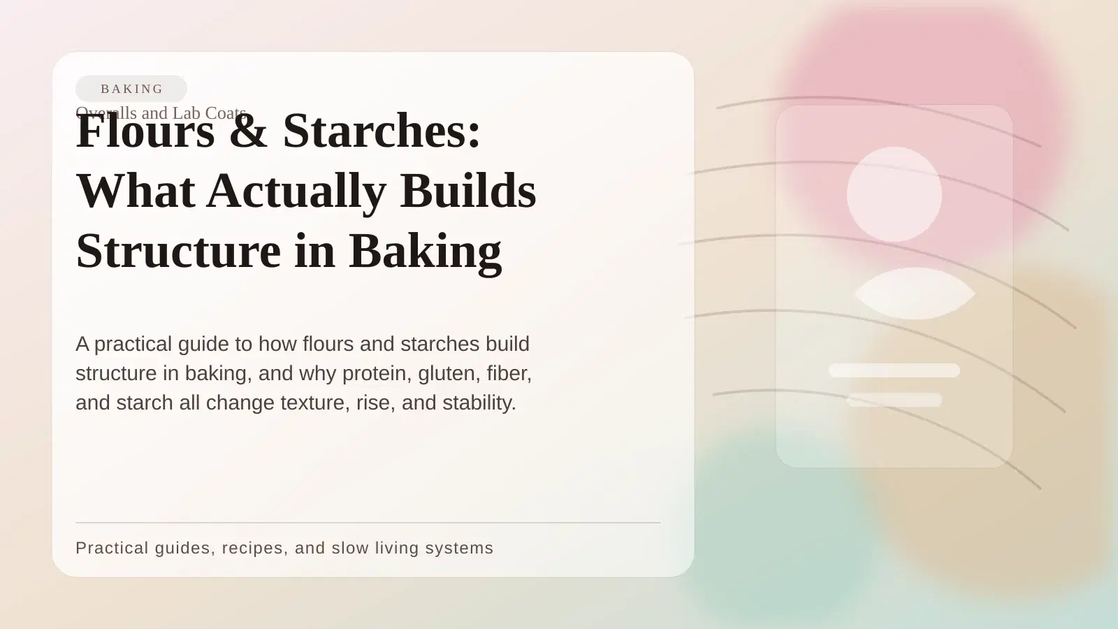 Cover art for Flours & Starches: What Actually Builds Structure in Baking