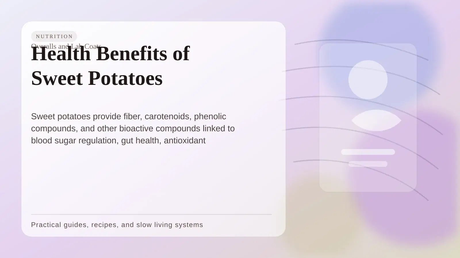 Cover art for Health Benefits of Sweet Potatoes