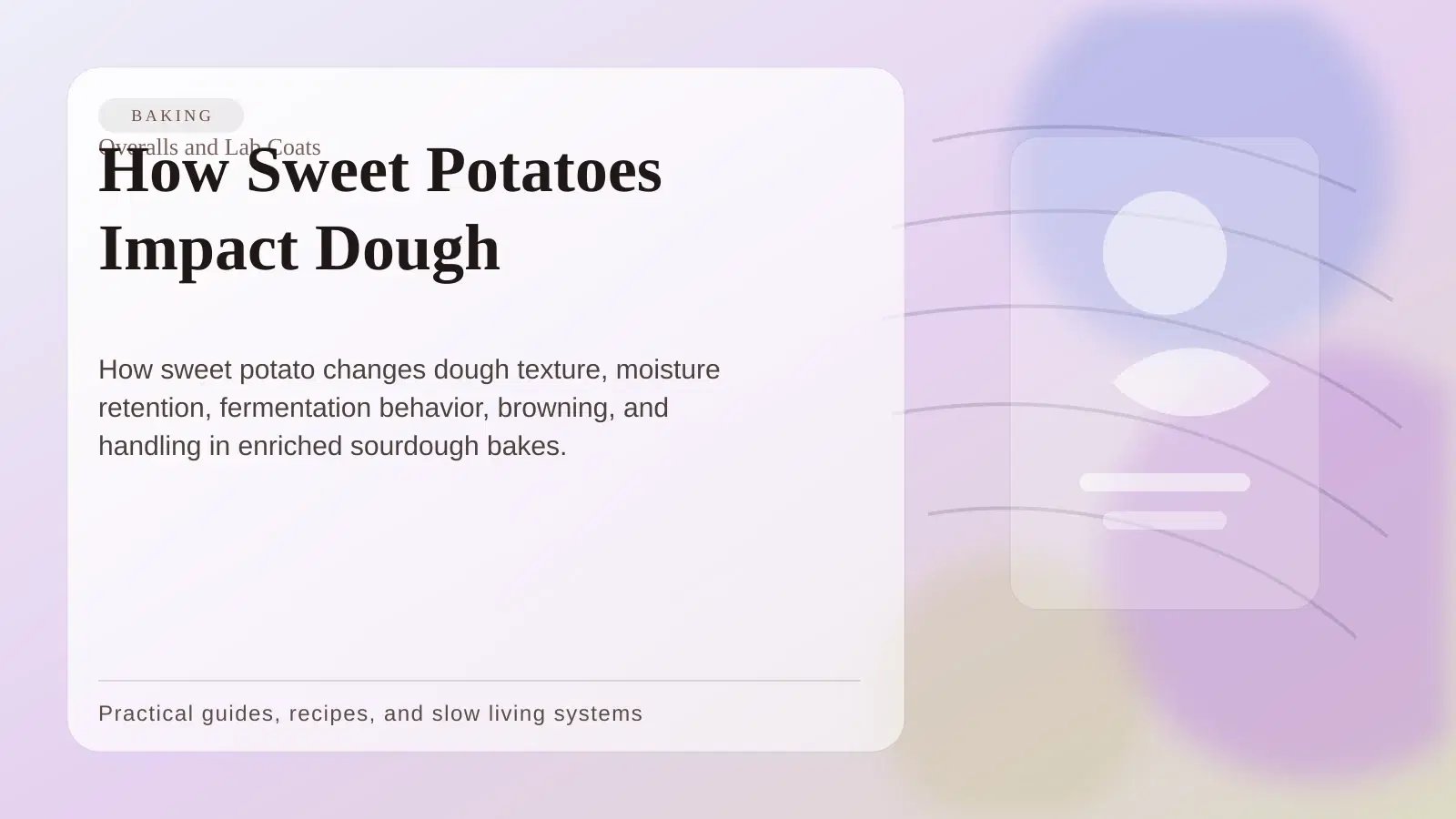 How Sweet Potatoes Impact Dough