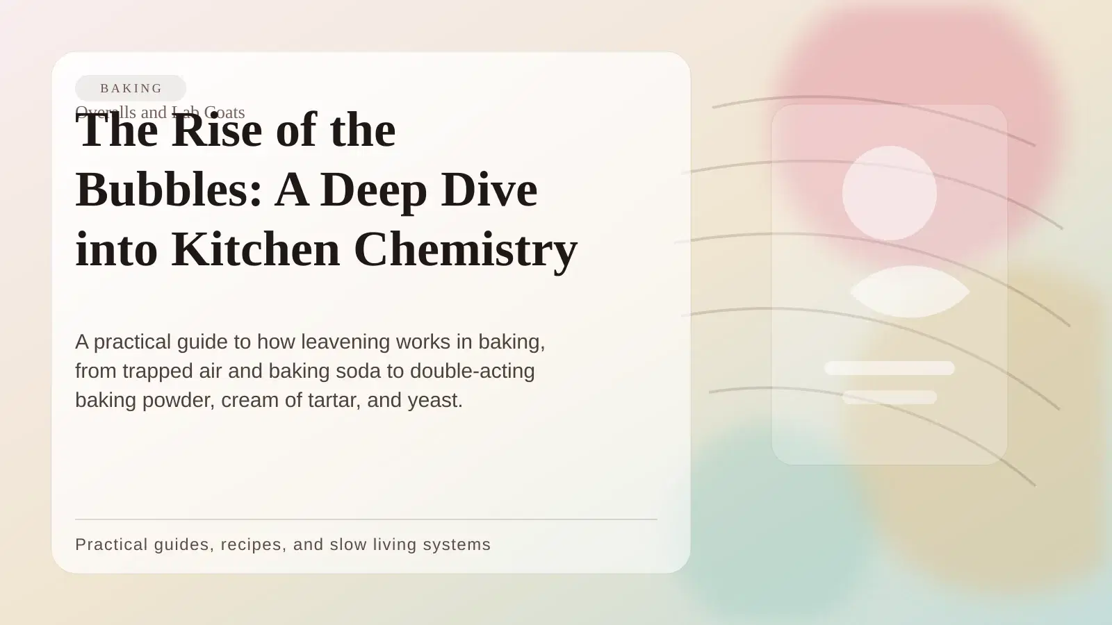 Cover art for The Rise of the Bubbles: A Deep Dive into Kitchen Chemistry
